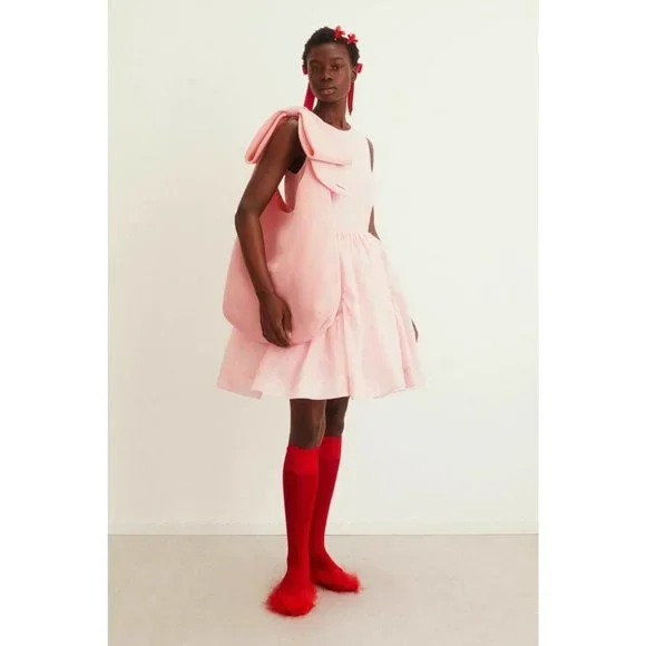 Simone Rocha X H&M Pink Bow Shopper Bag SOLD OUT - Picture 2 of 5